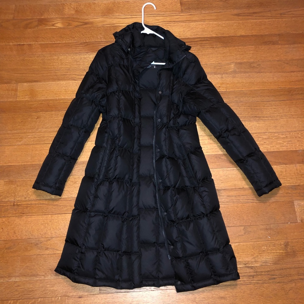 Long North Face winter jacket